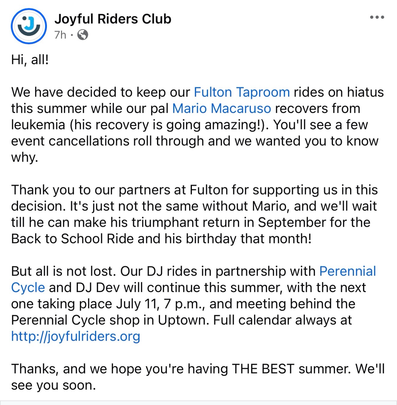 Image from @joyfulridersclub